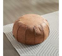 Louis Donné Pouf ottoman non rembourré fait à la main marocain - Repose-pieds rond - Décoration d'intérieur - Multifonction - Pour salon, bureau, chambre à coucher, balcon