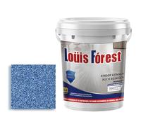 Louis Forest Peinture de sol époxy effet marbre brillant 0,5/1 kg, séchage rapide, antidérapante, résistante à l'usure (bleu saphir, 0,5 kg)