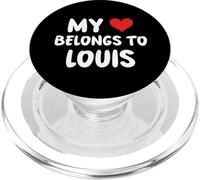 Louis - Mon cœur Appartient à Louis - l'amour PopSockets PopGrip pour MagSafe