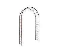 Louis Moulin 3146 Arche Jardin avec Décor Treillage Métal Fer Vieilli 130 x 250 cm