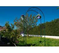 Louis Moulin Arche de jardin en métal Louis Moulin - Losange vert 130 x 250 cm - 3184..