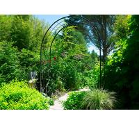 Louis Moulin Arche de jardin en métal Louis Moulin - Treillage noir 180 x 250 cm - 3008