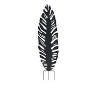 Louis MOULIN Déco en métal à planter Feuille 40x130 cm Anthracite gris