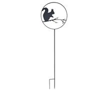 Louis Moulin Décoration Jardin à Planter Écureuil - 122 cm, Motif Découpé en Métal, Peinture Époxy Résistante aux UV et au Gel, Idéale pour Jardin, Terrasse et Parterre