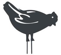 Louis Moulin Figurine à piquer Poule - 28x39 cm - anthracite G