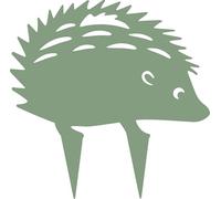 Louis Moulin Figurine Hérisson à Piquer - Décoration Extérieure, Fabrication Française, Acier Résistant UV et Gel, Vert Pâle