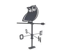 Louis Moulin Girouette Hibou 45x72,5 cm - Anthracite - Made in France