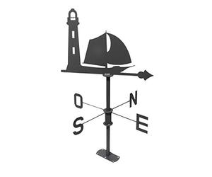 Louis Moulin Girouette Voilier 45x74cm - Anthracite - Made in France