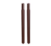 Louis Moulin Pack 2 Tubes carré 25 à enfoncer 45 cm - Fer Vieilli - France