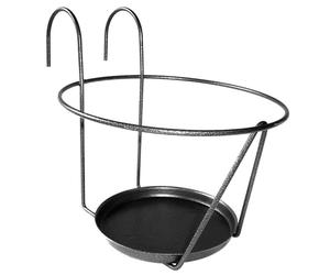 LOUIS MOULIN-Porte pot soucoupe gris diamètre 20/22 cm