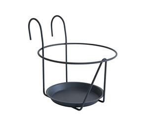 Louis Moulin Porte-Pots Soucoupe Crochet 20-22 cm - Anthracite - Made in France