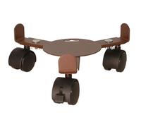 LOUIS MOULIN-Support 3 roulettes extensible fer vieilli 27 à 37 cm