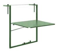 Table de Balcon réglable Soléa- 55x45 cm - Vert pâle - Made in France