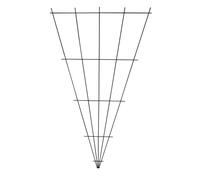 Louis Moulin Treillage éventail Mural 140x75 cm - Anthracite - Made in France