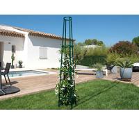 Louis Moulin 3824 Tuteur Colonne Corset Conique Métal Vert Sapin 200 cm - Made in France