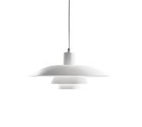 LOUIS POULSEN lampe à suspension PH 4/3 (Blanc opalin / Chromé brillant - verre / aluminium)