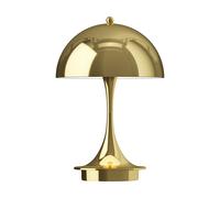 Louis Poulsen Lampe de table Panthella 160 Portable v3 Brass metallised
