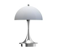 Louis Poulsen Lampe de table Panthella 160 Portable v3 Chrome opal bluegrey
