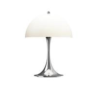 LOUIS POULSEN lampe de table PANTHELLA 250 PORTABLE V3 (Beige / Chrome, diffuseur opalin - Acrylique)