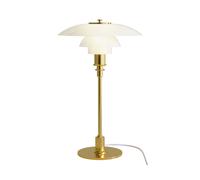 Louis Poulsen Lampe de table PH 3/2 – Laiton, verre opalin soufflé, E14, H47,2cm Ø29cm