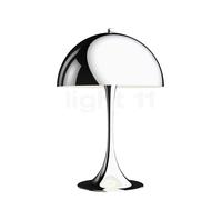Louis Poulsen Panthella Lampe de table abat-jour chrome brillant/pied chrome brillant - 43,8 x ø32 cm