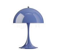 Louis Poulsen Panthella Portable Lampe rechargeable LED abat-jour bleu indigo - pied bleu indigo - 25 cm Ce luminaire comporte des modules à LED prémontés de classes énergétiques A A++, A+, A