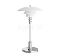 Louis Poulsen PH 2/1 Lampe rechargeable LED chrome brillant Ce luminaire comporte des modules à LED prémontés de classes énergétiques A A++, A+, A