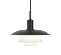 Louis Poulsen PH 5/5 Pendant, noir/verre opalin blanc