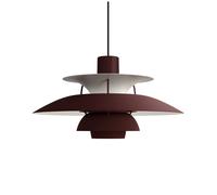 Louis Poulsen PH 5 Monochrome Pendelleuchte, Monochrome Burgundy