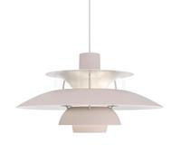 LOUIS POULSEN lampe à suspension PH 5 MONOCHROME (Grise huître - Aluminium)