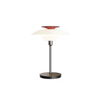 Louis Poulsen PH 80 Portable Akku Tischleuchte, Opal White / High Lustre Chrome Plated