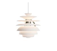 Louis Poulsen Suspension PH Snowball Blanc doux – Chrome haute brillance – E27
