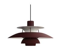 Louis Poulsen Suspension PH 5 monochrome Burgundy