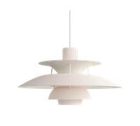 Louis Poulsen Suspension PH 5 Monochrome – H 26,7 cm, Ø 50 cm – Pale Blush