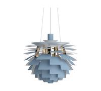 Louis Poulsen Suspension PH Artichoke Ø48cm Dusty blue-brass metallised