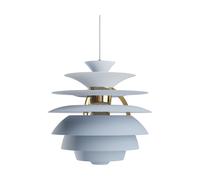 Louis Poulsen Suspension PH Snowball Dusty blue-brass