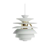 Louis Poulsen Suspension PH Snowball Dusty green-brass