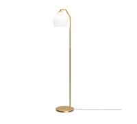 Louis Poulsen VL Ring Crown Floor Stehleuchte, Brass / Opal Glass