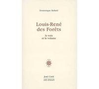 Louis-René des Forêts Dominique Rabaté (Auteur)