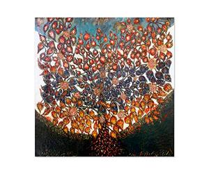 Louis Seraphine Senlis Tree Of Life Painting Premium Wall Art Canvas Print 24X24 Inch Arbre La vie La peinture mur