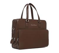 LOUIS STITCH Sacoche pour ordinateur portable multifonction en cuir italien avec bandoulière pour le travail, le bureau, les voyages, les affaires (LB-FSC-BB)