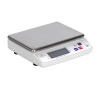 LOUIS TELLIER - Balance Électronique Professionnelle - IP53 - Alimentaire - Cuisine - Boulangerie - Charcuterie - Multifonction - Plateau Inox Amovible - 22 x 16,5 cm - 10 kg - Précision 1 g