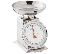 LOUIS TELLIER - Balance Mécanique de Cuisine - Capacité 5 kg - Bol en Inox Amovible Ø20 cm - Haute Précision pour Pesée Alimentaire - Idéale pour Restauration, Pâtisserie et Cuisine Professionnelle