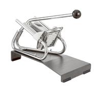 LOUIS TELLIER - Coupe-Frites Professionnel - Couteau 10 x 10 mm et Poussoir Inclus - Inox et Acier Chromé - Socle Époxy - Aucune Fixation Nécessaire - 44 x 25 x 33,5 cm