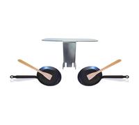 Tellier Kit Reblochonnade Brézière - 2 reblochons, 2 spatules en bois - Fabriqué en France