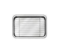 Louis Tellier - Plateau à Dresser avec Grille 26 x 18,5 cm - Égouttage, Glacage et Refroidissement - Qualité Professionnelle