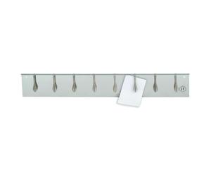 Louis Tellier - Porte Bons restaurant inox mural 62,5 cm 8 ressorts | Maintient bons de commande, menus, fiches ; cuisine pro, atelier, bureau ; inox résistant à l'humidité, se nettoie facilement