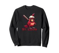 Louis The Cardinal Retro Baseball Vintage Sport Fan Sweatshirt