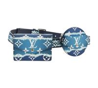 Louis Vuitton Vintage - Ceinture Monogram pré-possédée - Femme - Pre-owned - Bleu - Taille: ONE Size