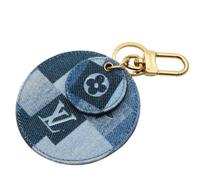 Louis Vuitton Vintage, Femme, Pre-owned, Bleu, Taille: ONE Size Pre-owned Porto Kure Monogram Key Ring